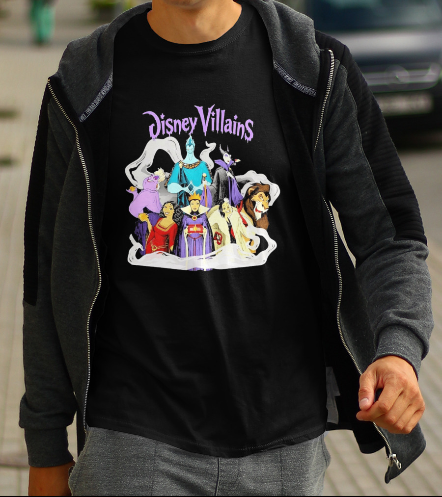 Disney Villains Halloween Squad Maleficent Hades Ursula Scar Evil Queen Cruella De Vil T-Shirt