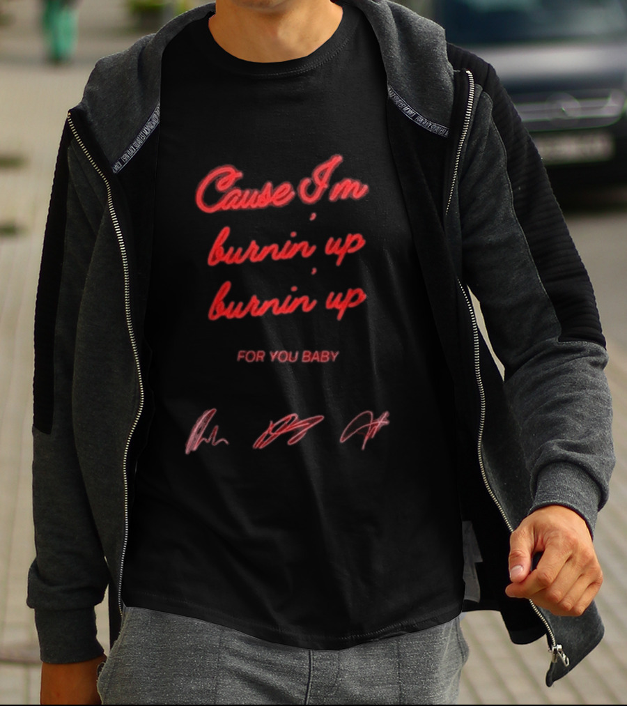 Jonas Brothers Cause I'm Burnin' Up For You Baby Tour 2026 T-Shirt