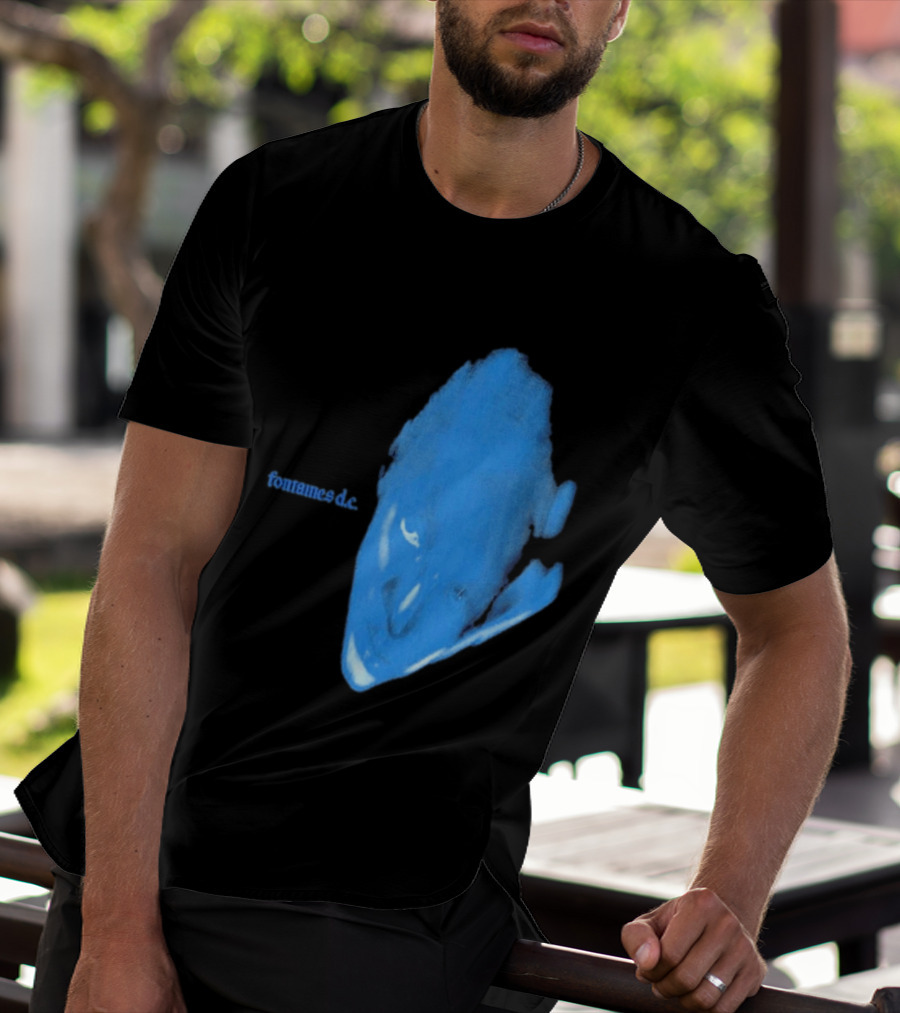 Fontaines D.C. Dopamine Chamber Blue Cover Black T-Shirt