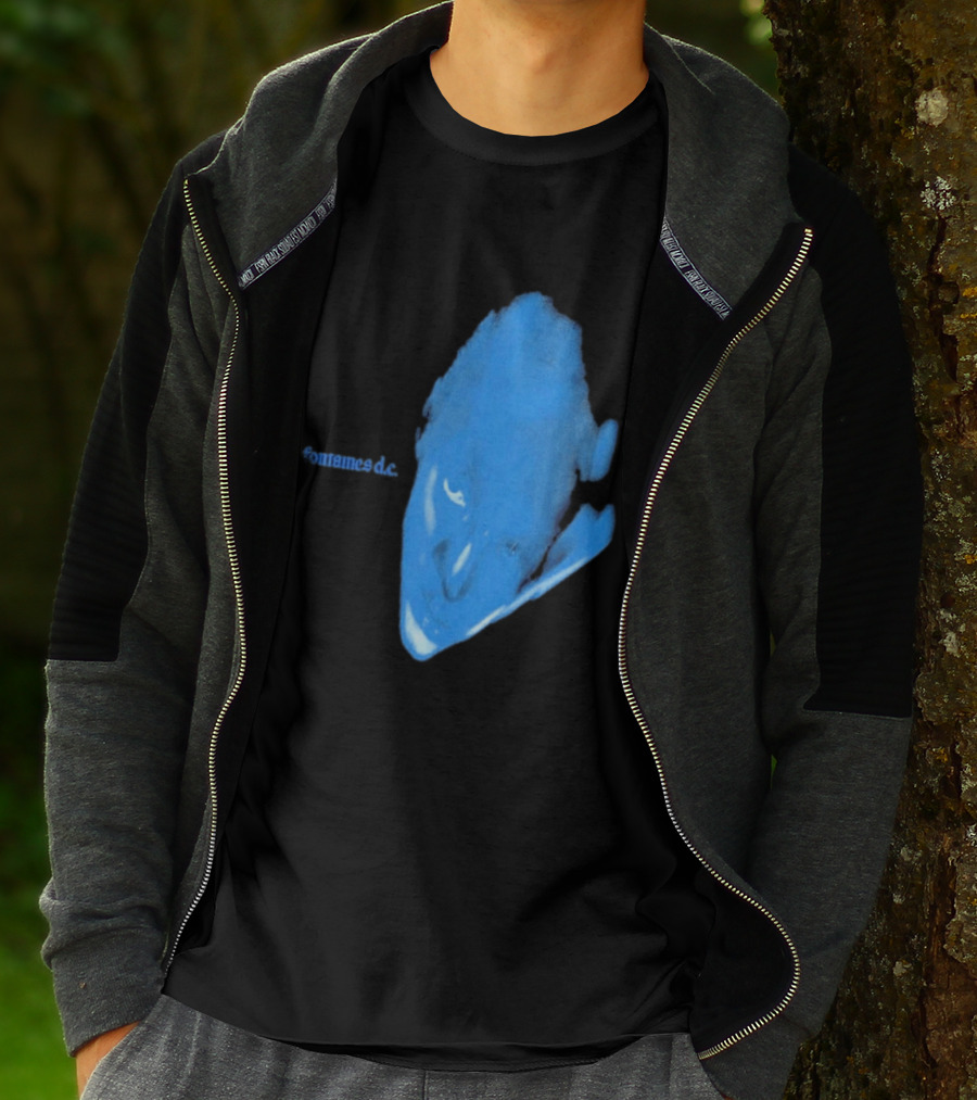 Fontaines D.C. Dopamine Chamber Blue Cover Black T-Shirt