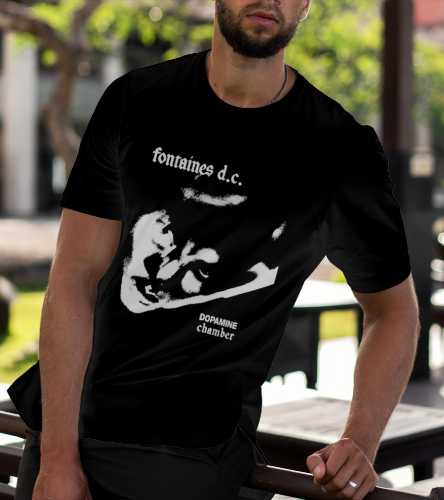 Fontaines D.C. Dopamine Chamber Black And White T-Shirt