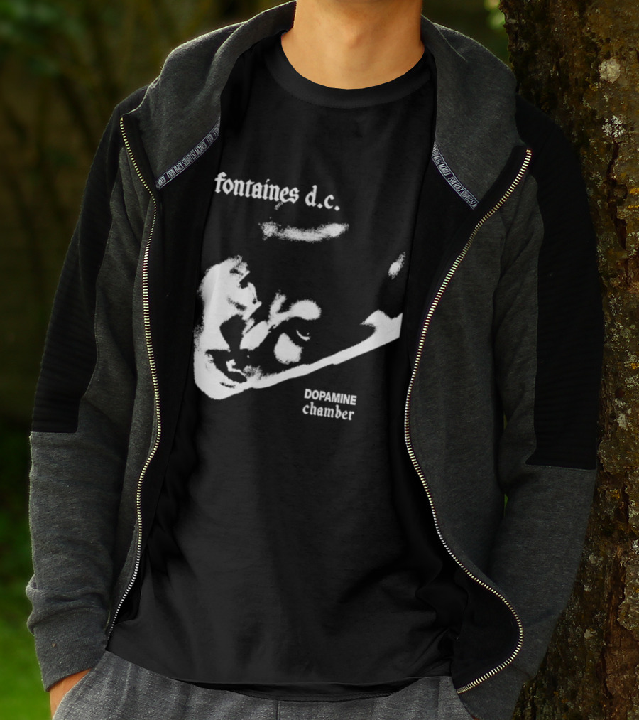 Fontaines D.C. Dopamine Chamber Black And White T-Shirt