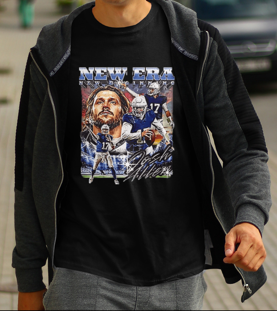 Josh Allen New Era New Beginning Buffalo Bills 17 T-Shirt