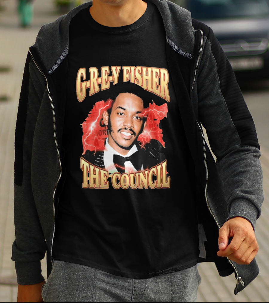 G REY Fisher The Council T-Shirt
