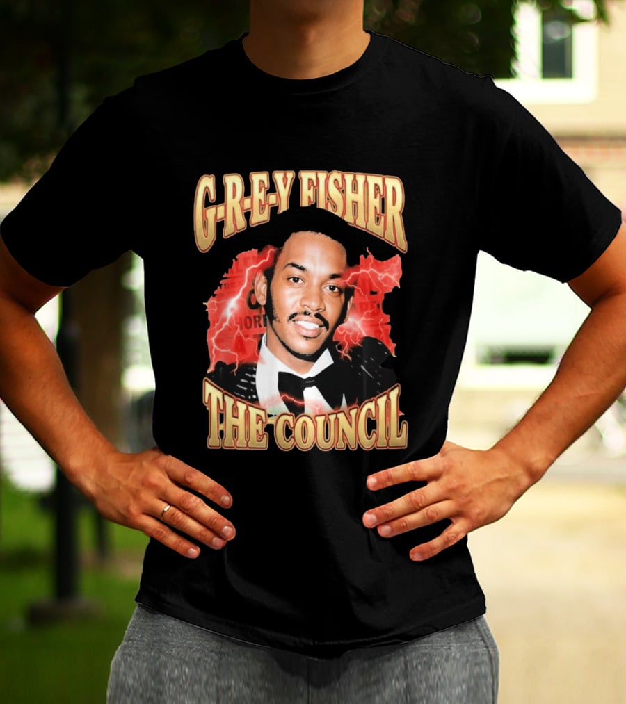 G REY Fisher The Council T-Shirt