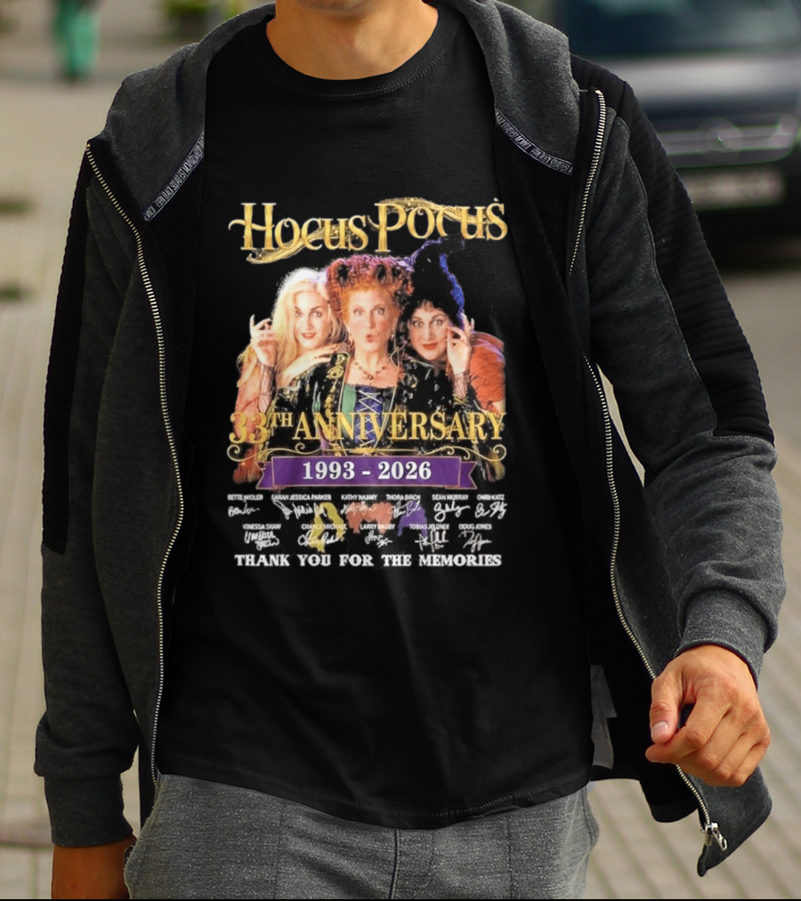 Hocus Pocus 33rd Anniversary 1993 2026 Thank You For The Memories T-Shirt