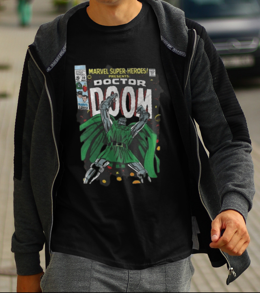 Marvel Super Heroes Presents Doctor Doom Comic Cover T-Shirt