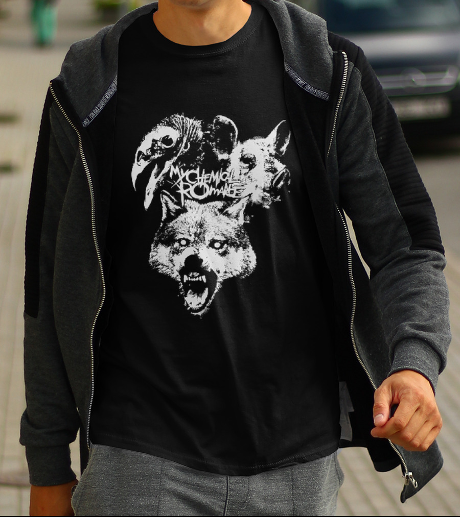 MCR Washington 2026 Tour Mask Animal Faces T-Shirt