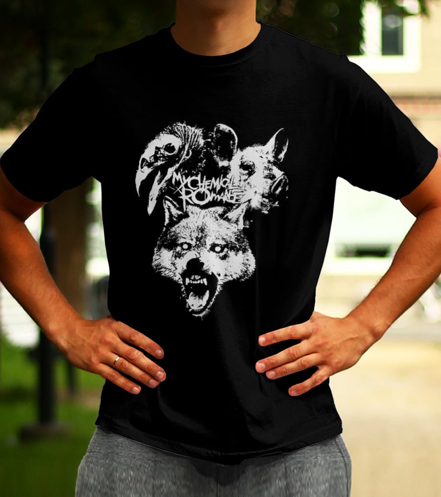 MCR Washington 2026 Tour Mask Animal Faces T-Shirt