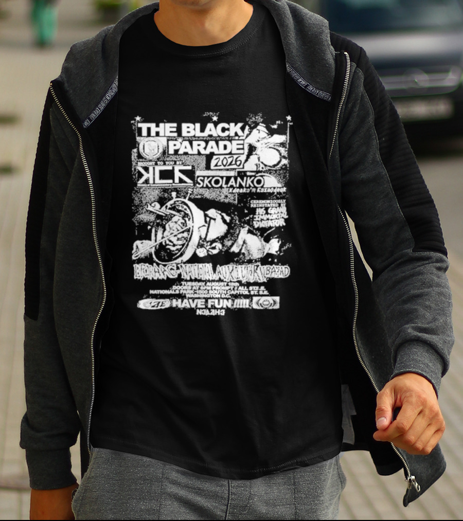 The Black Parade Washington DC August 18 2026 Concert Tour MCR T-Shirt