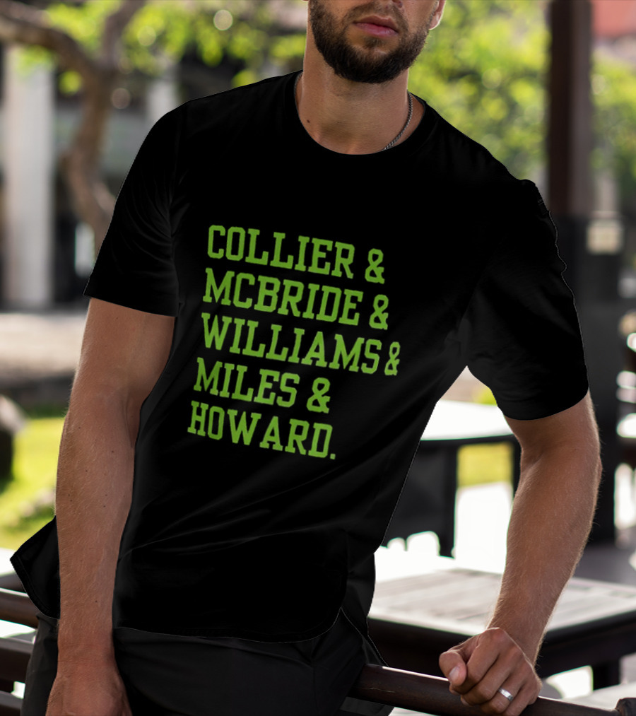 Collier McBride Williams Miles Howard Minnesota Lynx WNBA Players T-Shirt