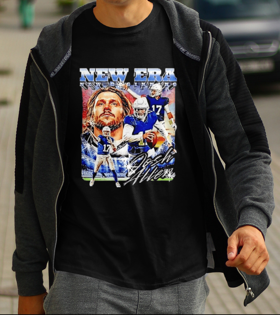 New Era Josh Allen Football Quarterback Action Number 17 Montage T-Shirt