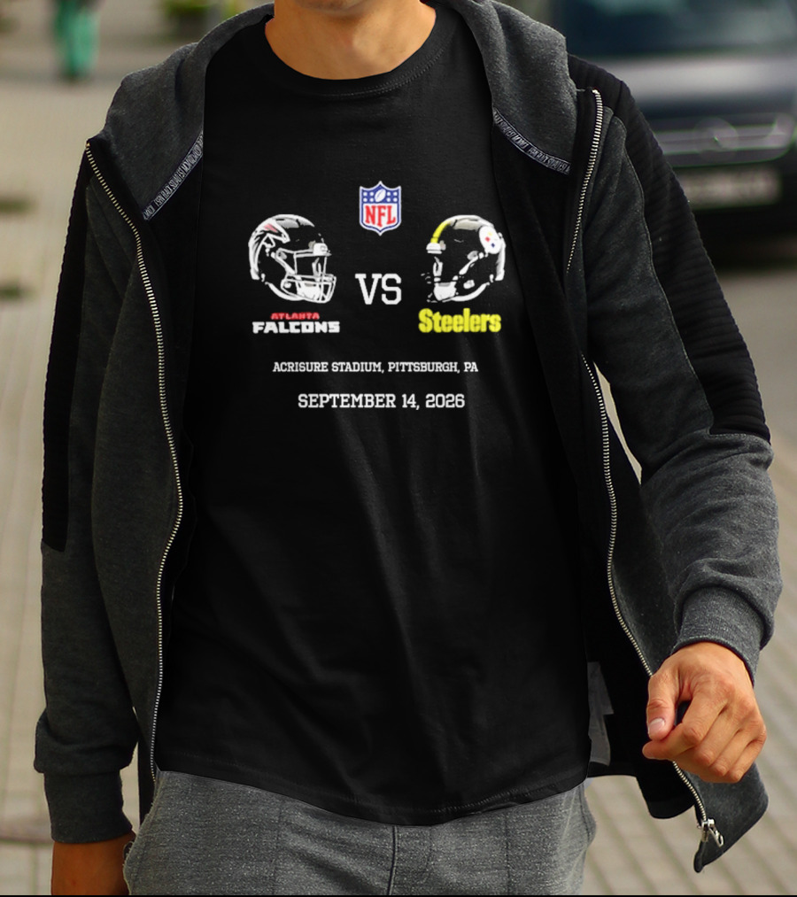 Atlanta Falcons Vs Steelers NFL Acrisure Stadium Pittsburgh September 14 2026 T-Shirt