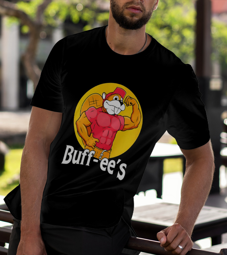 Buff Ee's Muscle Buc Ee's Beaver Fitness T-Shirt