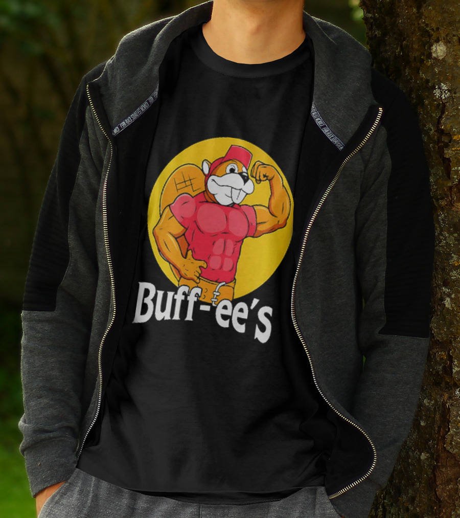 Buff Ee's Muscle Buc Ee's Beaver Fitness T-Shirt