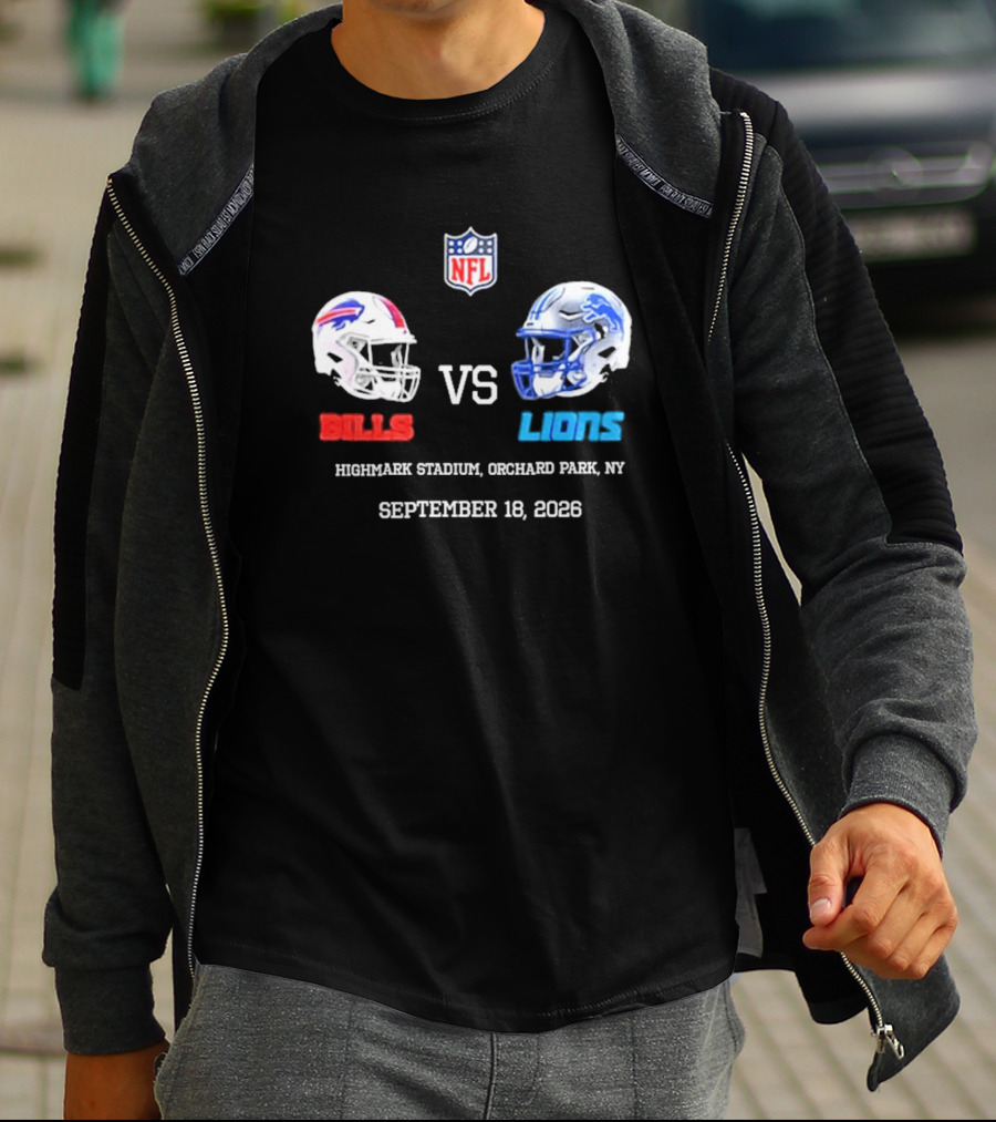 Buffalo Bills Vs Detroit Lions NFL Highmark Stadium Orchard Park New York September 18 2026 T-Shirt