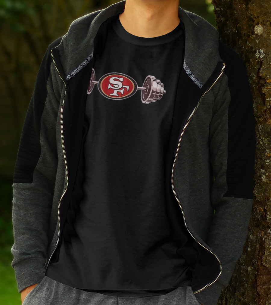San Francisco 49ers SF Barbell 2026 T-Shirt