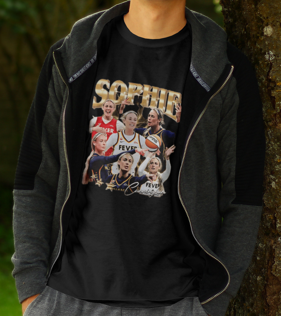 Sophie Cunningham Indiana Fever Basketball Star Collage T-Shirt