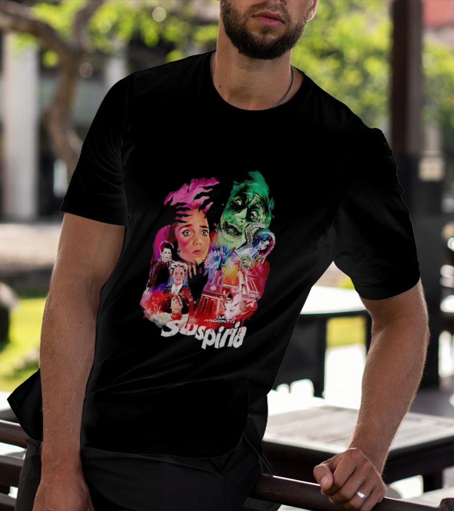 Suspiria Dario Argento Horror Collage Death Is Coming For You T-Shirt