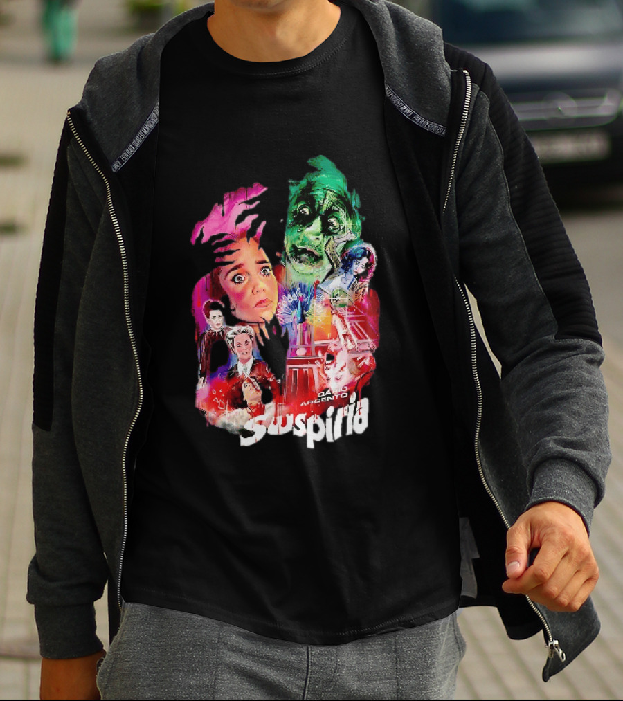 Suspiria Dario Argento Horror Collage Death Is Coming For You T-Shirt