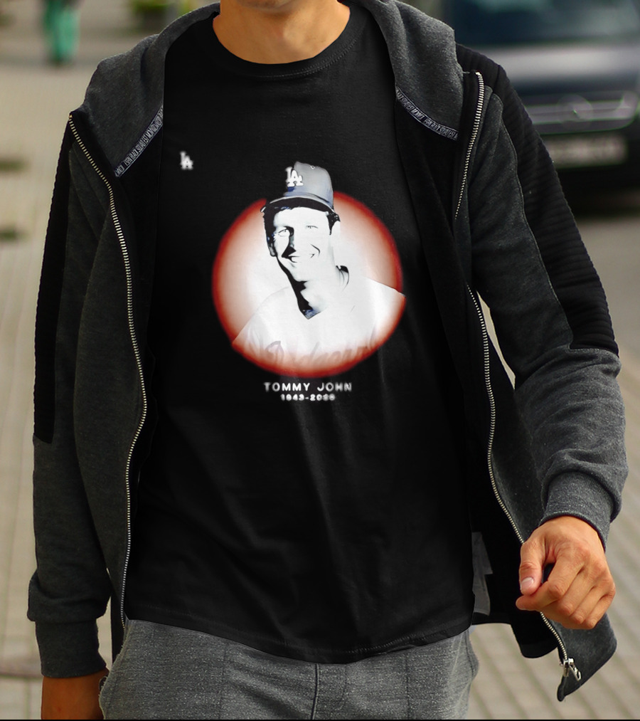 Tommy John 1943 2026 Memorial Baseball LA Dodgers T-Shirt