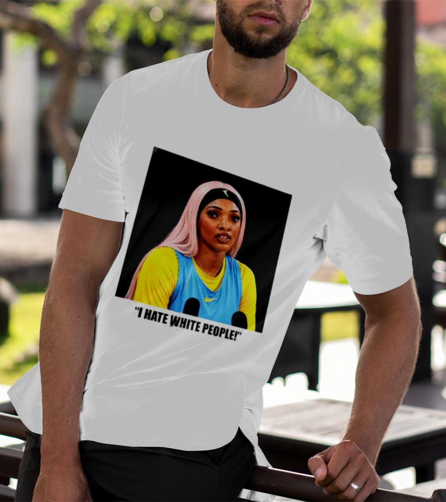Angel Reese Atlanta Dream I Hate White People T-Shirt
