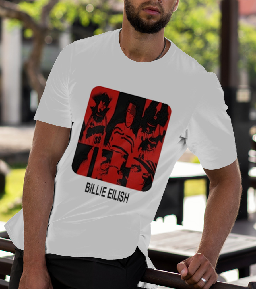 Billie Eilish Thermal Be Collage Photo T-Shirt