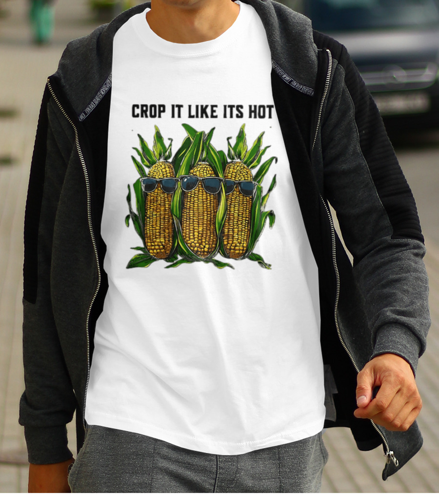 Crop It Like It's Hot Corn Sunglasses T-Shirt