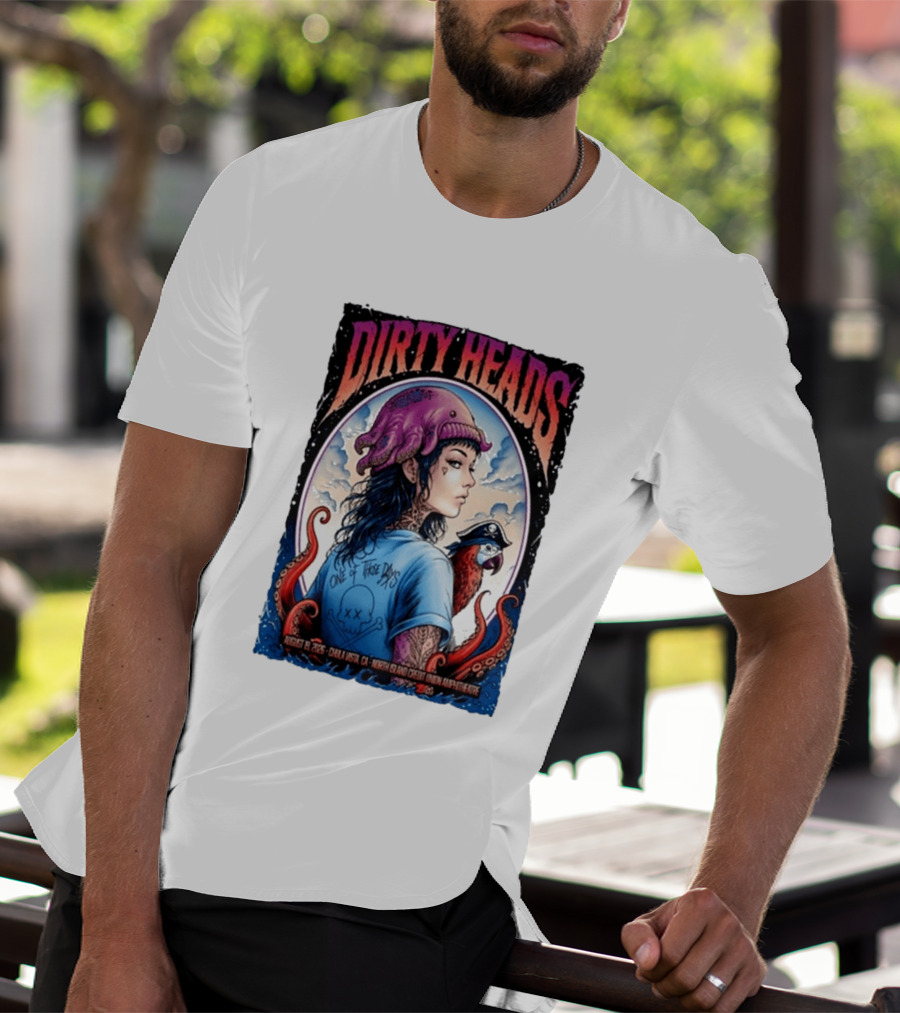 Dirty Heads One Of Those Days Pirate Octopus North Island Credit Union Amphitheatre Chula Vista CA Aug 19 2026 T-Shirt