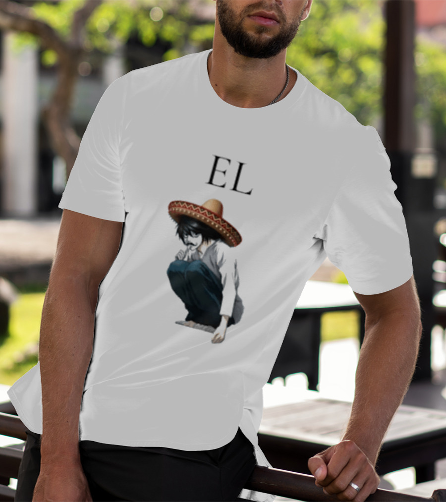 El L Death Note Mariachi Sombrero T-Shirt