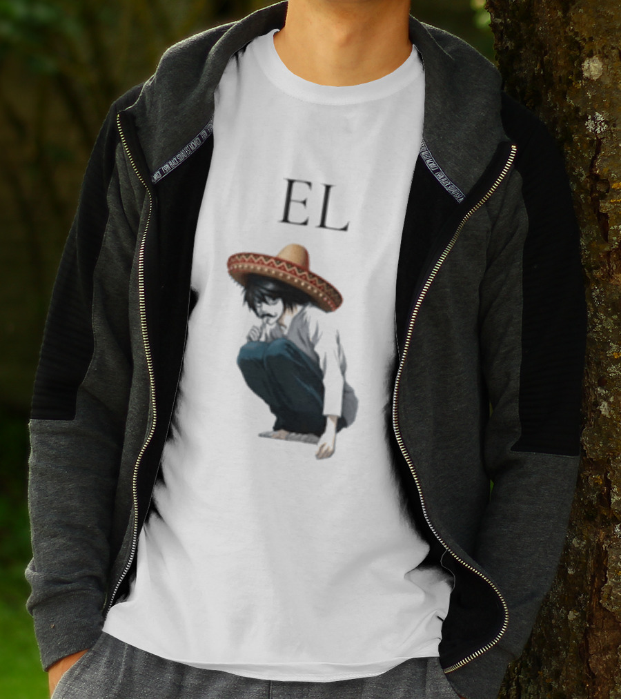 El L Death Note Mariachi Sombrero T-Shirt