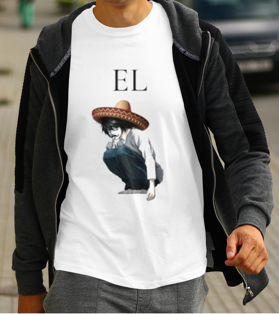 El L Death Note Mariachi Sombrero T-Shirt