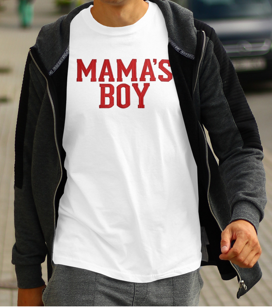 Mama's Boy Red Varsity T-Shirt