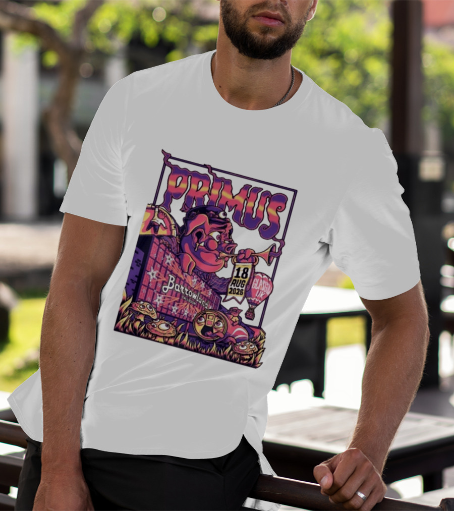 Barrowland Ballroom Primus Concert August 18 2026 Glasgow UK Animated Music Event T-Shirt