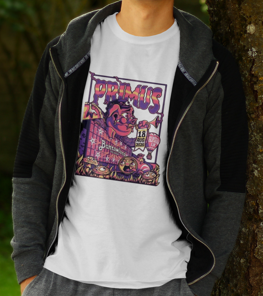 Barrowland Ballroom Primus Concert August 18 2026 Glasgow UK Animated Music Event T-Shirt