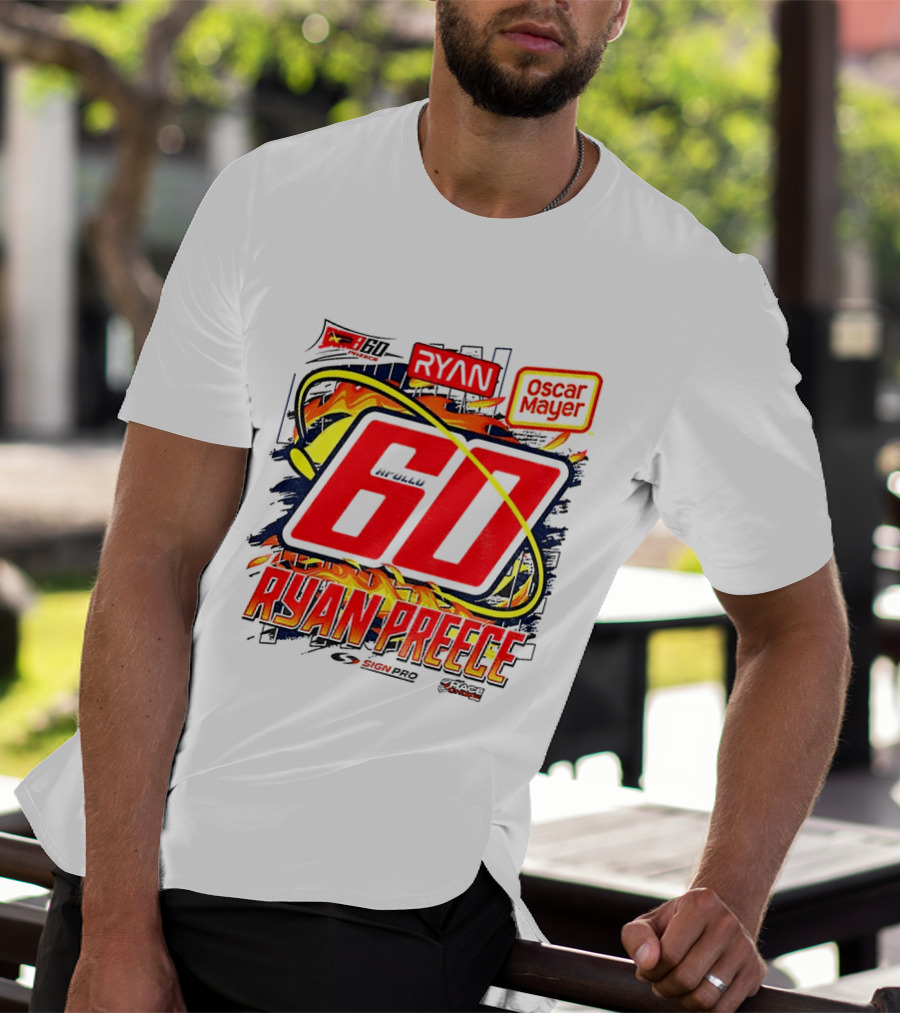 Ryan Preece NASCAR 60 Oscar Mayer Racing Sport McWills T-Shirt