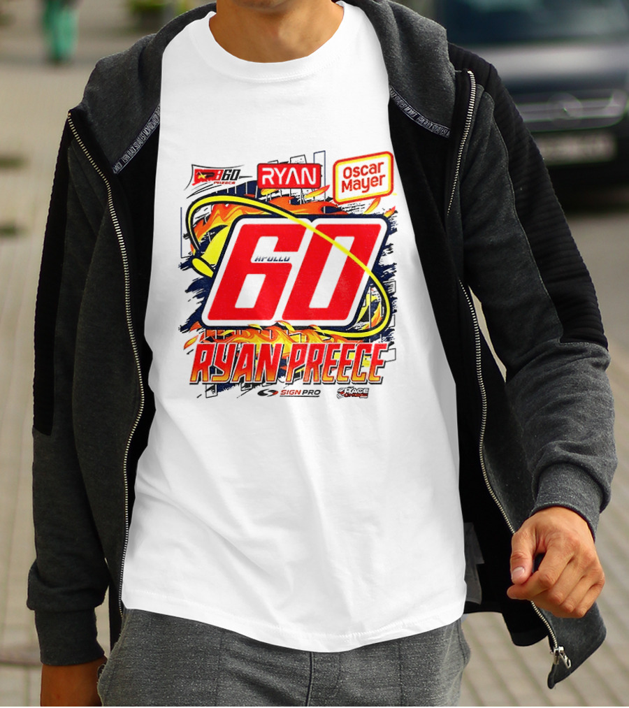 Ryan Preece NASCAR 60 Oscar Mayer Racing Sport McWills T-Shirt