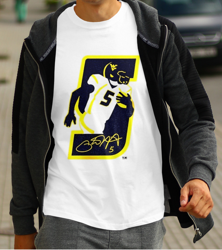 Thank You Pat White 5 West Virginia Mountaineers Retirement 84 T-Shirt