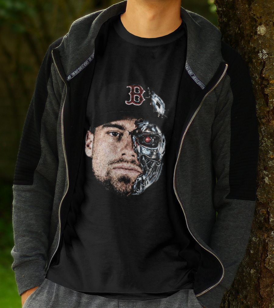 Caleb Durbin Terminator Face Boston Cap Robo Fusion T-Shirt