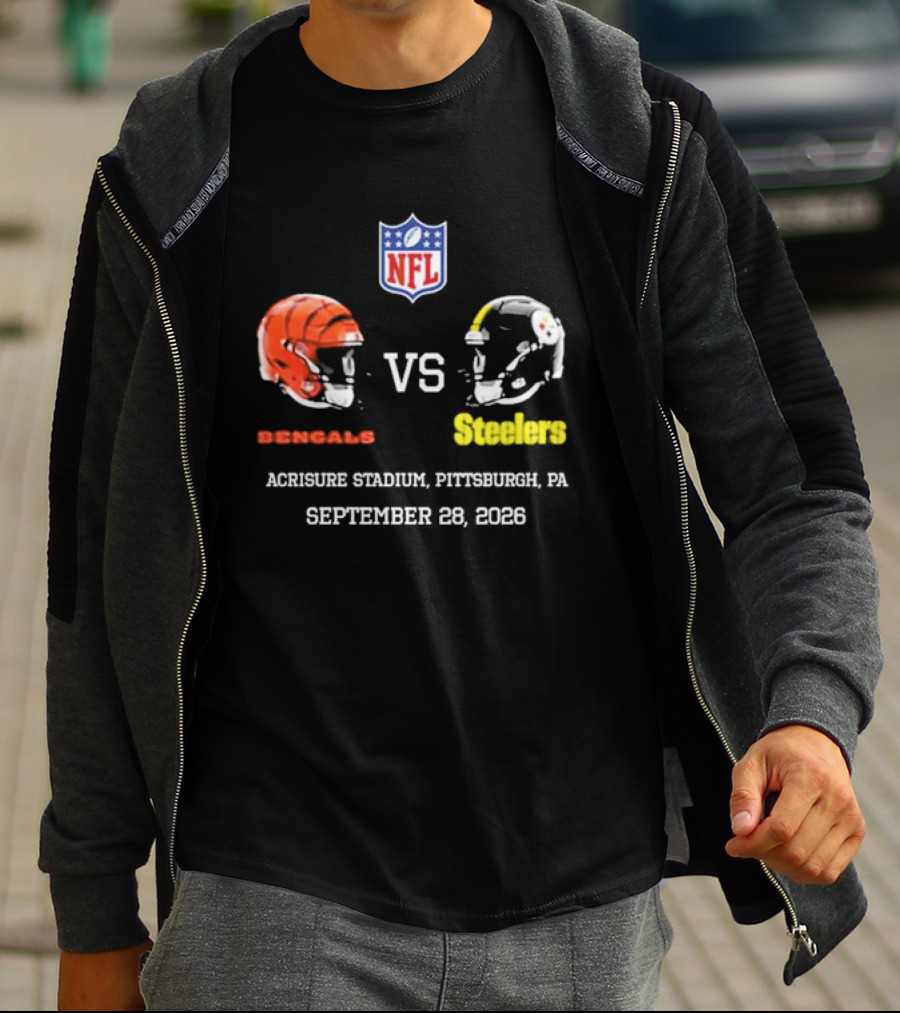 Cincinnati Bengals Vs Pittsburgh Steelers NFL Game Acrisure Stadium Pittsburgh September 28 2026 T-Shirt