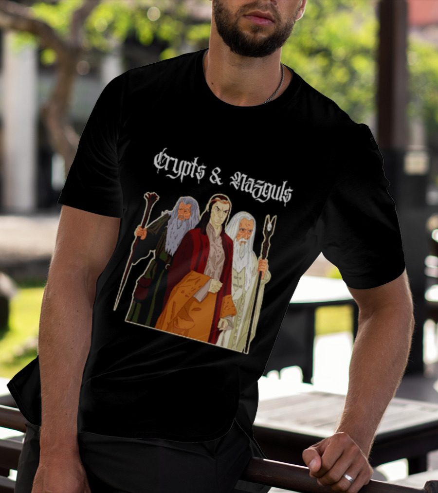 Crypts & Nazguls Dark Wizards Fantasy T-Shirt