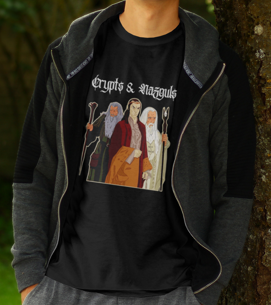 Crypts & Nazguls Dark Wizards Fantasy T-Shirt