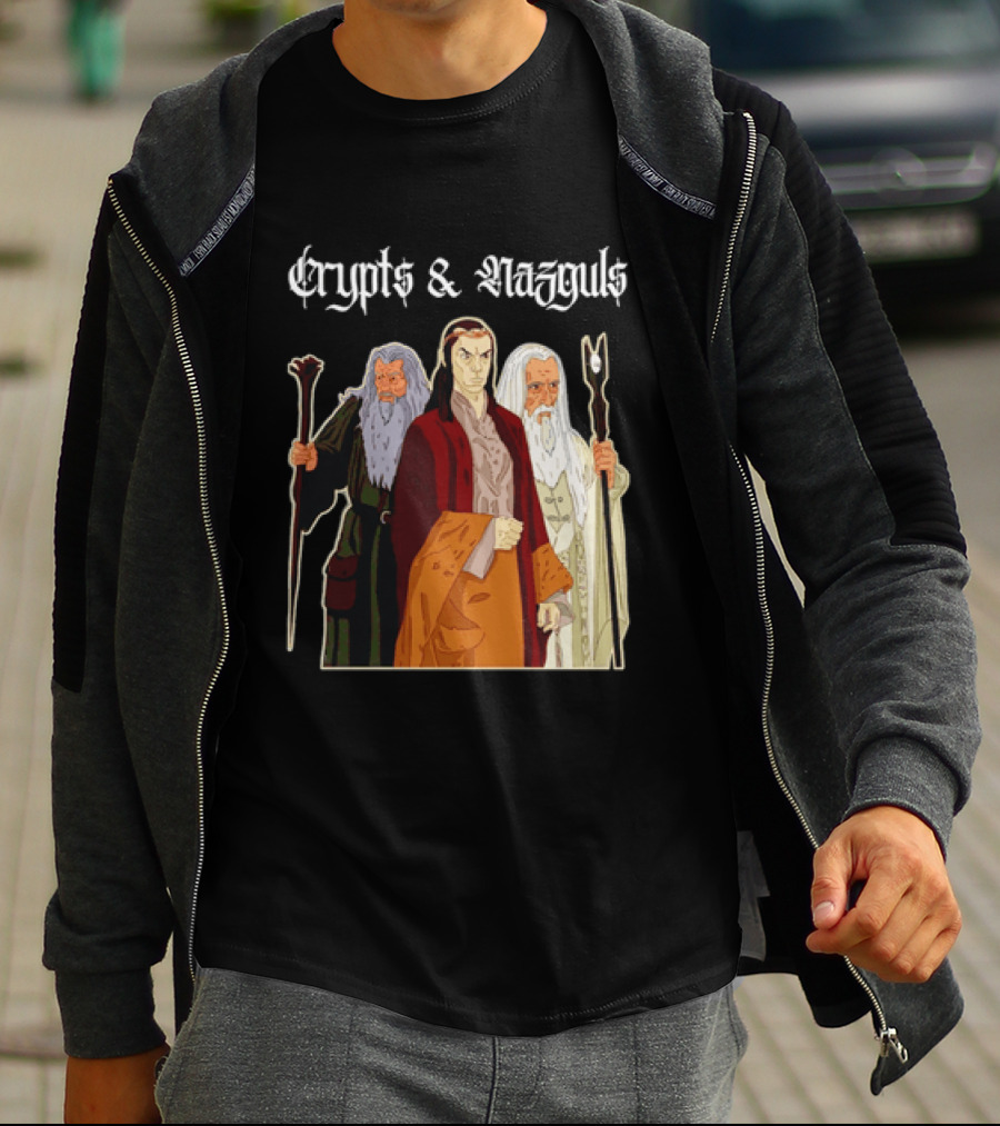 Crypts & Nazguls Dark Wizards Fantasy T-Shirt
