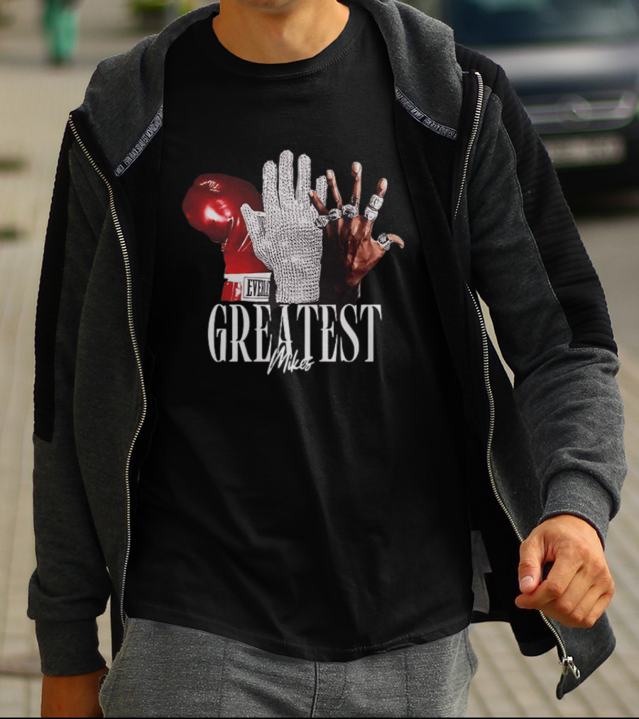 Greatest Mikes Glove Rhinestone Boxing Rings T-Shirt