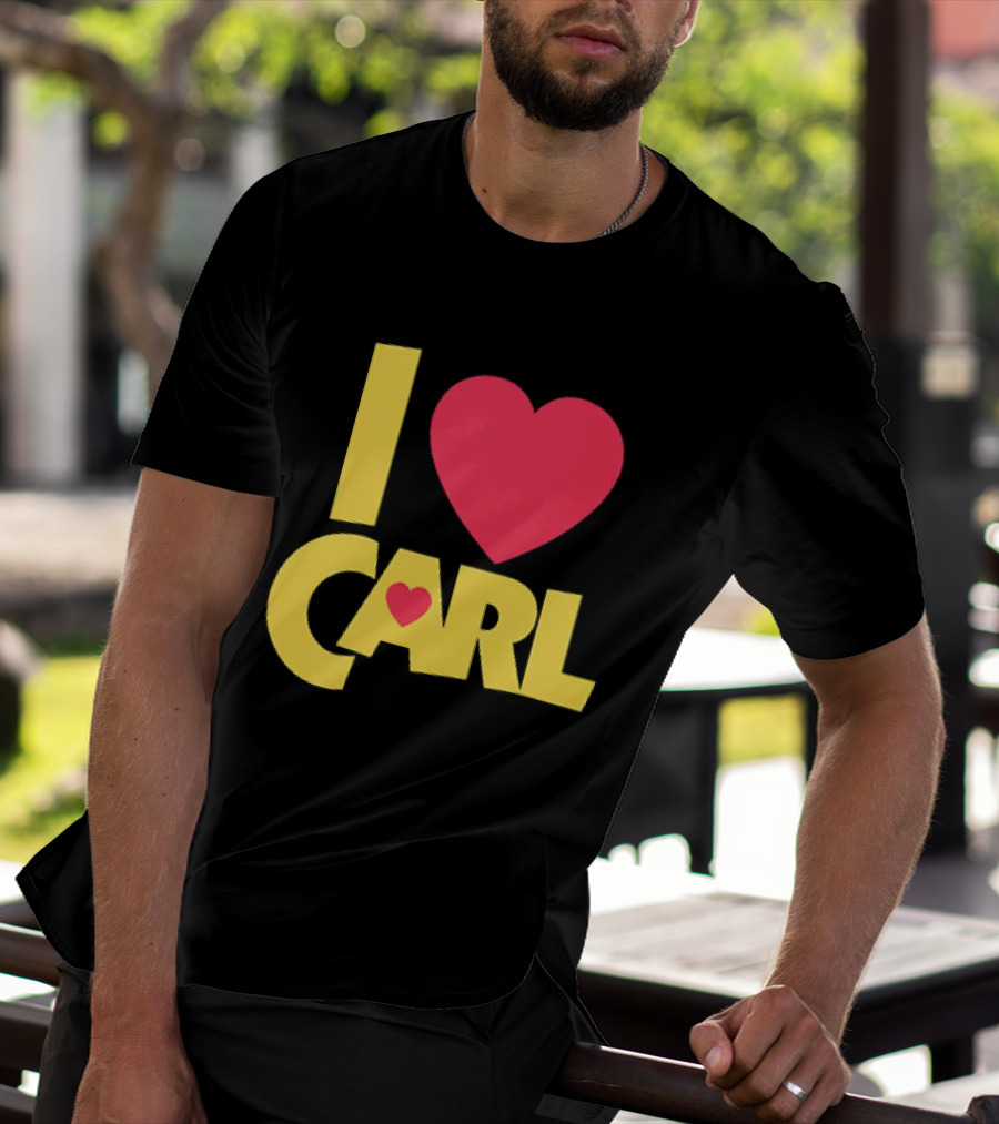 I Love Carl Heart Dungeon Crawler T-Shirt
