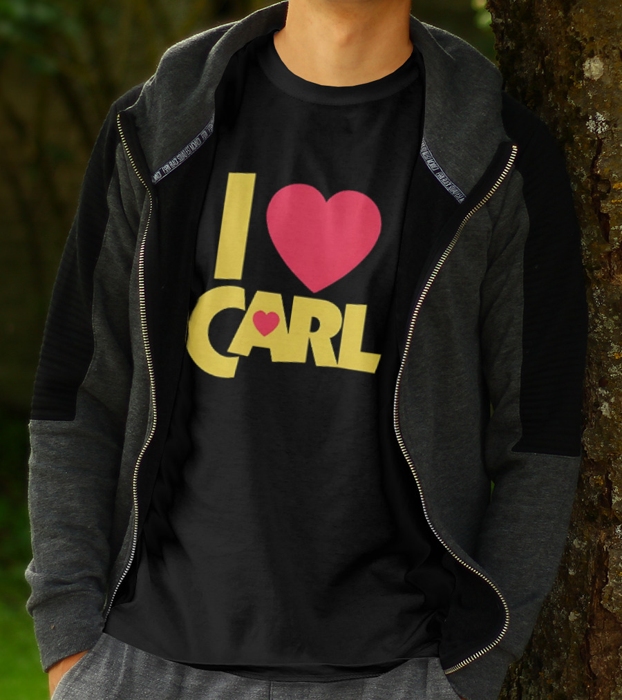 I Love Carl Heart Dungeon Crawler T-Shirt
