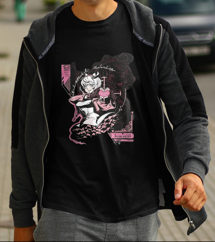 Elphelt Valentine Anime Girl Magical Heart Gesture Eternal Love T-Shirt