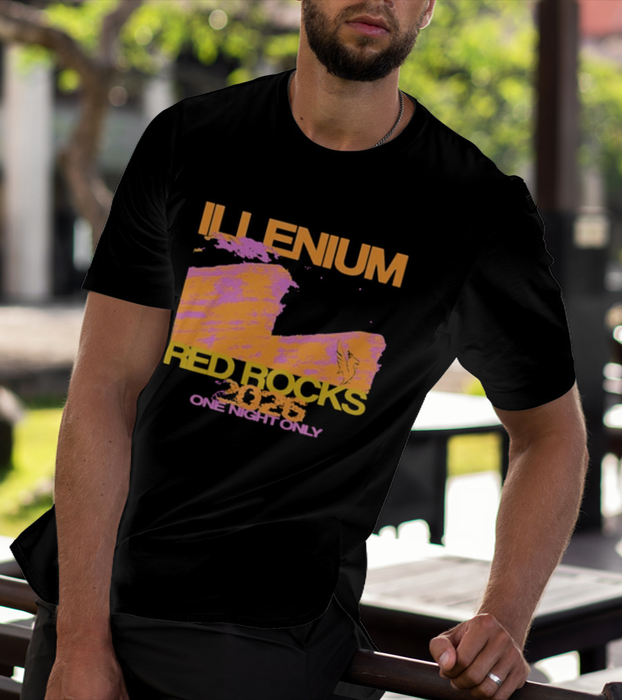 ILLENIUM Red Rocks 2026 One Night Only Event August 19 T-Shirt