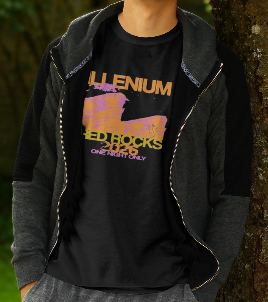 ILLENIUM Red Rocks 2026 One Night Only Event August 19 T-Shirt