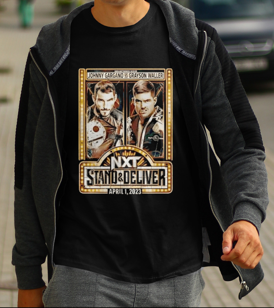 NXT Stand & Deliver April 1 2023 Johnny Gargano Vs Grayson Waller Showdown T-Shirt